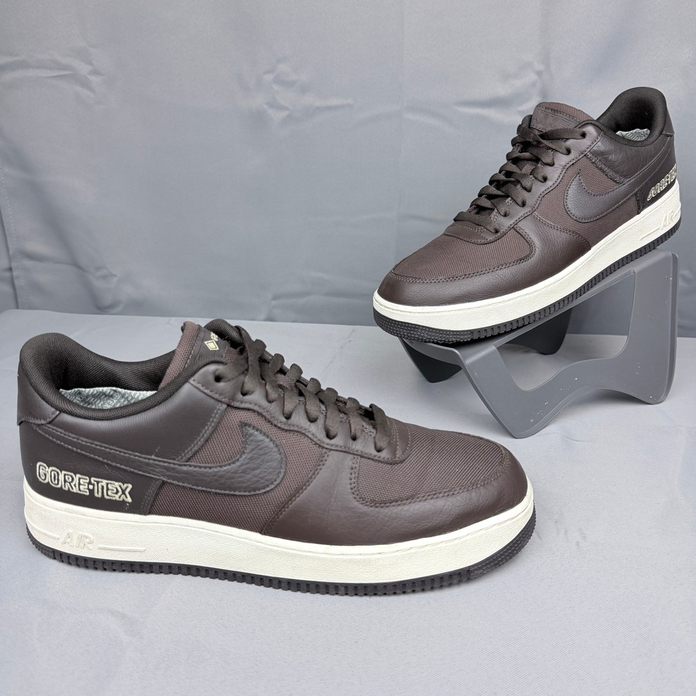 Nike Air Force 1 Low Gore-Tex Baroque Brown Mens 13 CT2858-201 Waterproof Shoes